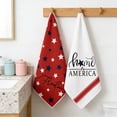 thumbnail image 5 of FEOLGEHLY Patriotic Kitchen Towels 4th of July Independence Day Fireworks Stars Red White Blue Dish Towels, 16x24 inch Seasonal Summer Memorial Day Decoration Hand Towels Set of 2, 5 of 7