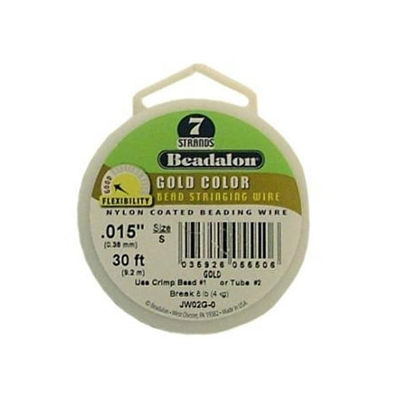 Beadalon Wire: 7 Strand, Gold