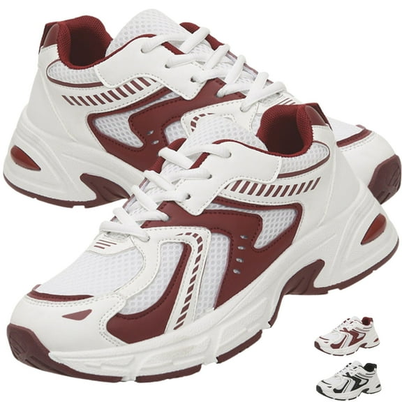 CHICVOMEY Vintage Casual Sneakers for Women Chunky Fashion Sneakers Breathable Mesh Lightweight Tennis Sneakers with Arch Support Unisex