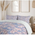 thumbnail image 6 of Ambesonne Tropical Duvet Cover Sets, Palm Leaves Soft Tones, 2-Queen, Pale Pink Blue Cream, 6 of 7