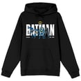 thumbnail image 5 of Batman 90th Anniversary Retro Character Poses Long Sleeve Adult Black Hooded Sweatshirt-Medium, 5 of 7