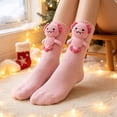 thumbnail image 5 of Kilaqueen Cute 3D Crochet Axolotl Socks for Women Soft Crew Socks with Salamander Animal Applique Breathable Cotton Novelty Socks, 5 of 5