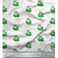 thumbnail image 1 of Soimoi Poly Georgette Fabric Lotus & Frog Kids Decor Fabric Printed Yard 42 Inch Wide, 1 of 3