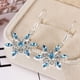 thumbnail image 4 of Fiudx Pendientes de Copo de Nieve, Cadena de Clavícula Brillante para Fiestas, Adornos de Cristal Deslumbrantes, Elegante Atuendo Formal Informal, Regalo Especial para Navidad, Acción de Gracias y Cu, 4 of 6