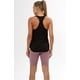 thumbnail image 3 of icyzone Camisetas sin mangas de entrenamiento para mujer – Camisetas atléticas de yoga con espalda cruzada para correr, ajuste holgado (XL negro/lavanda), 3 of 5