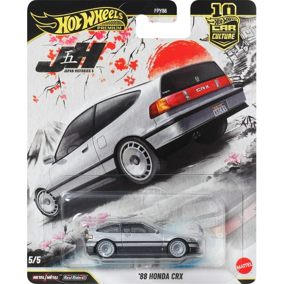 Hot Wheels Car Culture Premium 1:64 Scale Die-Cast Toy ’88 Honda CRX, First-Appearance