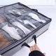thumbnail image 2 of Organizador de zapatos para debajo de la cama, 3 unidades, caja de tela plegable para zapatos con cubierta transparente, bolsa de almacenamiento con ventana transparente, 2 of 7