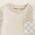 thumbnail image 4 of HCNTES Baby Boy Winter Clothes Toddler Baby Boy Clothes 1T 2T 3T 4T 5T Winter Outfits Contrast Color Long Sleeve Sweatshirt + Pants Sets, 4 of 5
