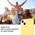 thumbnail image 5 of Compatible with iPhone 13 Case, Liquid Silicone Soft Gel Rubber iPhone 13 Phone Case Slim Fit Cover with Microfiber Lining Shockproof Protective Phone Cases for iPhone 13 6.1 inch, Yellow, 5 of 16