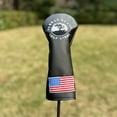 thumbnail image 1 of Tree Pattern Black Golf Headcovers Set for Driver/Fairway/Hybrid/Putter, PU Leather Waterproof Protector Golf Club Accessorie 3, 1 of 4