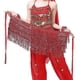 thumbnail image 5 of Falda de danza del vientre, bufanda de lentejuelas brillantes, borla, bailarina del vientre, falda con flecos, disfraz para mujeres y niñas, nuevo, 5 of 5