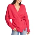 thumbnail image 1 of 1.STATE Cardigan Ceinturé pour Femmes, Rose, Grand, 1 of 1
