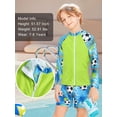 thumbnail image 3 of Lanbubble Toddler Boys Swimsuits Trunk Rashguard Long Sleeve Top Shorts 2 Pieces Bathing Suit Swimwear 3-8Y, 3 of 7