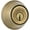 Gold, variant on Kwikset Single Cylinder Deadbolt with SmartKey, Satin Nickel Finish
