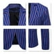 thumbnail image 4 of Mens Striped Wedding Party Slim Fit Casual Suit Jacket, 4 of 5