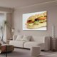 thumbnail image 3 of Póster de lienzo de sándwich submarino, decoración de dormitorio, paisaje deportivo, decoración de oficina, regalo, estilo marco, 20 x 30 cm, 3 of 8