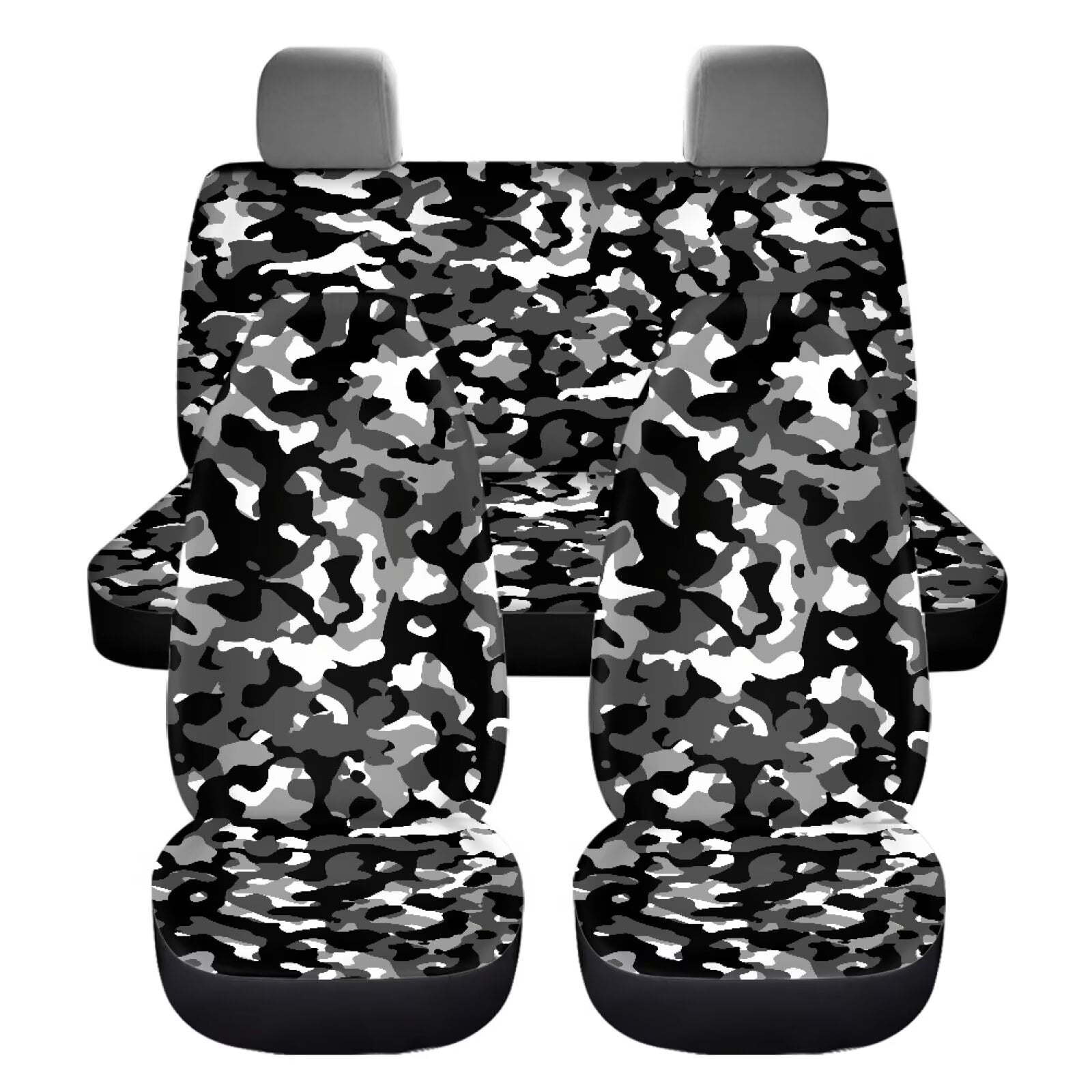 Pzuqiu Cheetah Print Car Seat Cover Full Set Easy to Install Car Seat Protector Accessories Universal Full Wrapping Edge Seat Covers Universal Fit for Most Cars Sedan Van Truck