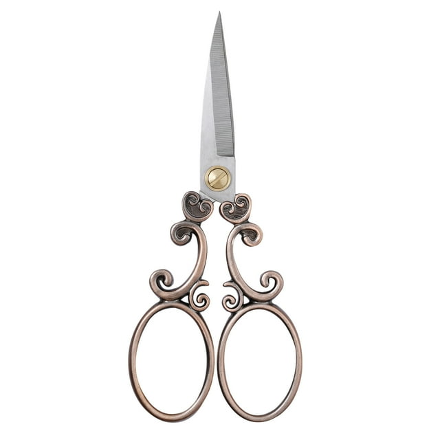 European Vintage Stainless Steel Sewing Scissors DIY Tools Cloud Pattern Dressmaker Shears Scissors for Embroidery, Craft, Art Work & Everyday Use