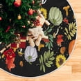thumbnail image 5 of FMSHPON Autumn Season Xmas Christmas Tree Skirt Stand Mat for Holiday Party Decoration Indoor Outdoor 48 inches, 5 of 6