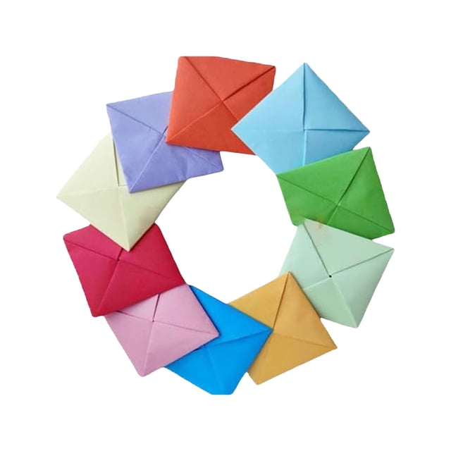 Game Korean Game Cardboard Hiting Paper Game Nostalgic Four Corner Cardboard Game Multiplayer Party Supplies Game(10PCS)
