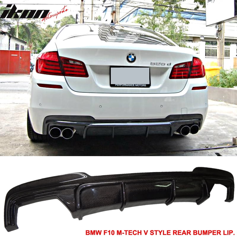 pic 2011 Bmw 535I M Sport Rear Bumper fits 11 16 bmw f10 mt m sport v style rear bumper lip diffuser cf walmart com