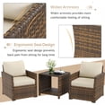 thumbnail image 6 of AECOJOY 7 Pieces Outdoor Furniture Set with Two Storage Boxes, Rattan Wicker Sectional Sofa in Brown Wicker& Beige Cushions, 6 of 6