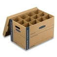 thumbnail image 2 of Smoothmove Kitchen Moving Kit, Medium, Half Slotted Container (hsc), 18.5" X 12.25" X 12", Brown Kraft/blue | Bundle of 5 Kits, 2 of 6