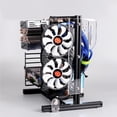 thumbnail image 3 of Atx/M-Atx/Itx Chasis Abierto Vertical Overclocking Bastidor De Chasis De Aluminio Abierto Negro Serendint EL007003-00, 3 of 6