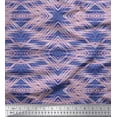 thumbnail image 1 of Soimoi Poly Georgette Fabric Stripe & Argyle Check Decor Fabric Printed Yard 42 Inch Wide, 1 of 2