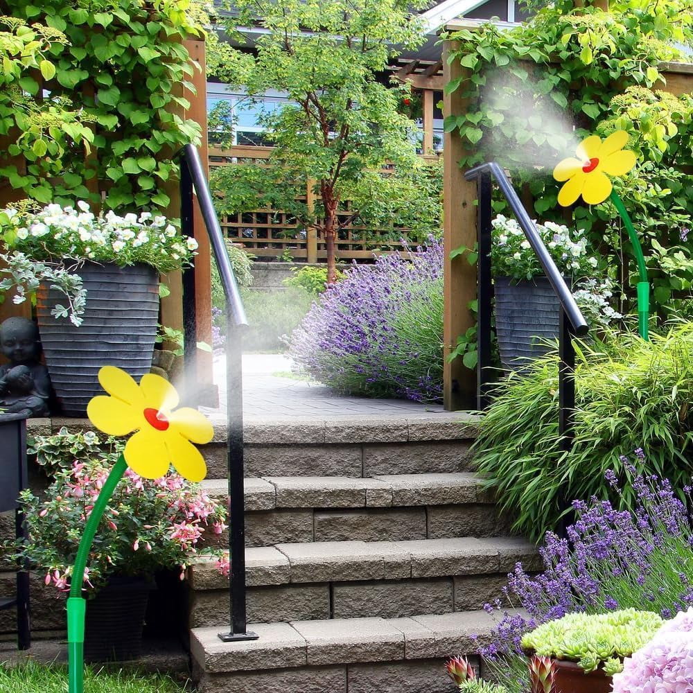 360° Rotating Daisy Lawn Sprinkler, Flower spray toy designed specifically for dogs, Crazy Dancing Flower Water Sprinklers for Yard Watering Kids & Pets Playing