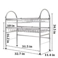 thumbnail image 4 of INTSUPERMAI Kitchen Rack Storage Rack Double-Layer Sink Drain Rack Stainless Steel Silver, 4 of 10