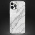 thumbnail image 4 of DesignSkinz White Marble Surface Full-Body Skin Decal Wrap Cover for iPhone 12 Pro Max, 4 of 9