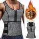 thumbnail image 5 of Faja moldeadora adelgazante para hombre, entrenador de cintura, sudadera, chaleco de sauna de neopreno Gris XXL, 5 of 9
