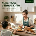 thumbnail image 7 of Adjustable Bread Knife - Manual Bow Sourdough Bread Slicer with Thickness Guide and Serrated Stainless Steel Blade for Homemade and Sourdough Breads, 15.7-Inch., 7 of 7