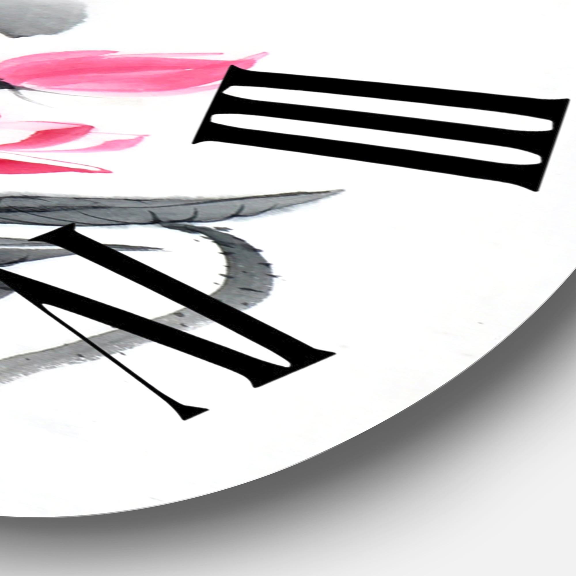 Designart 1 in Quartz Traditional Wall Clock