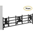 thumbnail image 2 of 15 Panels 8ft(L) x24in(H) Decorative Garden Fence Animal Barrier Fence,Black,Frog Pattern, 2 of 7