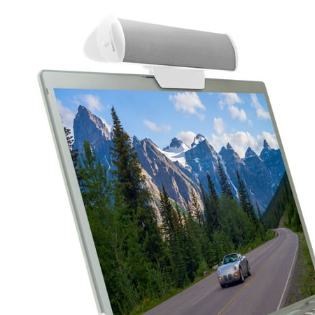 UPC: 0637836586899 | GOgroove USB Laptop Speaker Bar with Clip-On Portable Design (White)