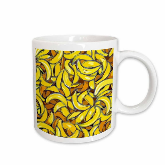 3drose, Banana Crazy, 11oz Mug
