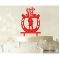 thumbnail image 1 of """Mr And Mrs"" Couple Cake Topper Wedding Cake Topper Color Option Available 6""-7"" Inches Wide", 1 of 1