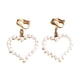 thumbnail image 2 of Pendientes de mujer con hebilla de perlas Pendientes colgantes de mujer Pendientes de perlas de imitación blancas chapadas en oro moda, 2 of 6