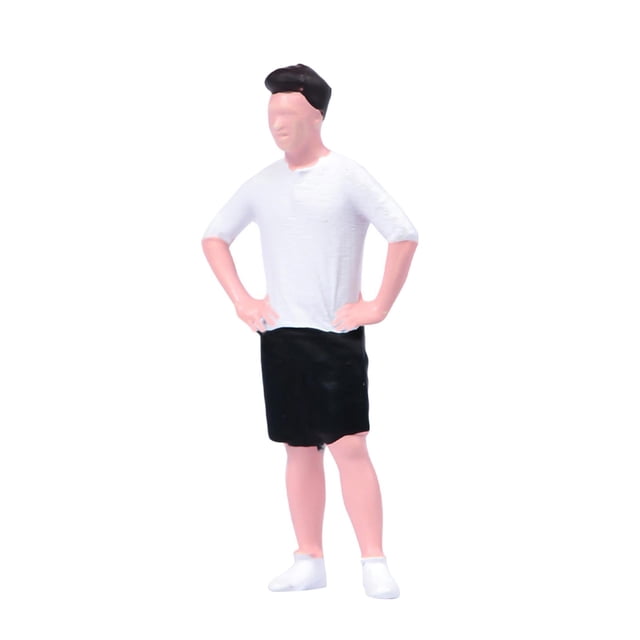 Xuanheng 1/64 Man Miniature Figure Painted DIY Projects Ornament Mini People Figurine Shorts