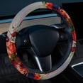 thumbnail image 2 of Floral Animal 14.5 Inch Printing PVC Leather Car Wheel Cover, Steering Wheel Covers, Auto Accessories, 2 of 6