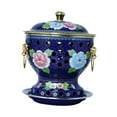 thumbnail image 2 of Luzkey Cloisonne Hot Pot Chinese Hot Pots Parties Shabu Hot Pot Old Beijing Hot Pot blue, 2 of 8