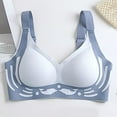 thumbnail image 5 of vigerkar Women Bras No Underwire Push Up Bra Buttery Soft Tshirt Bra Seamless Full Coverage underwear Blue, 4XL, 5 of 6