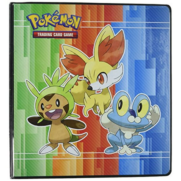 Pokemon X Y 3 Ring Binder With 25 Platinum Ultra Pro 9 Pocket Pages Chespin Fennekin And Froakie On Front Energy Symbols On Back 2 Inch Xy Album Walmart Com Walmart Com