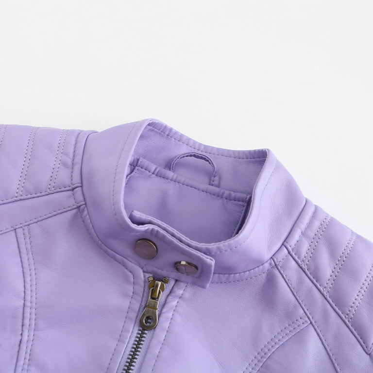 Punk Lilac Moto Jacket Mens Brando Black Golden Long Spiked Rock