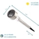 thumbnail image 3 of Luz solar para enchufe de tierra para césped Luz de tubo solar pequeña (luz cálida * 1) Sailing Electrónica, 3 of 5