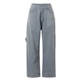 thumbnail image 6 of Loose Fit Hop Jeans for Women Graphic Print Denim Streetwear Y2K Goth Style Pants American High Street Baggy Wide Leg Jeans Trendy Pants, 6 of 9