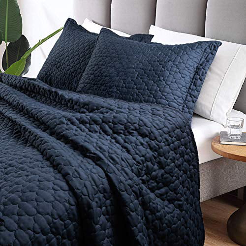Tempcore Quilt Queen Size Navy Blue 3, Navy Blue Queen Bed Comforter