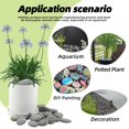 thumbnail image 3 of Piedras de jardín naturales CJGQ River Rocks, grises, de 2,5 a 5 cm, 7 libras, 3 of 7